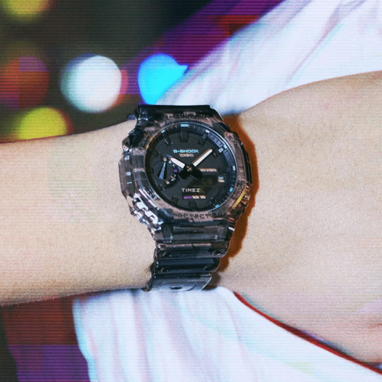卡西欧,G-SHOCK 48.50x45.40毫米,48.50x45.40毫米,合成树脂,碳纤维,黑色,石英,倒计时,计时,月历,星期历,矿物水晶,圆形,GA2100NN,GA2100NN-1A
