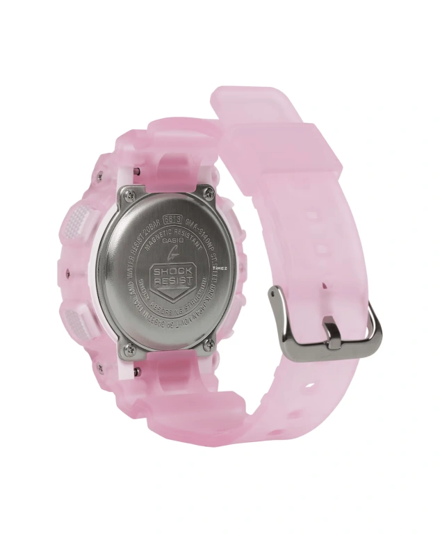 卡西欧,G-SHOCK 49x45.90毫米,49x45.90毫米,合成树脂,粉色,石英,倒计时,计时,月历,星期历,矿物水晶,圆形,GMAS140NP,GMAS140NP-4A