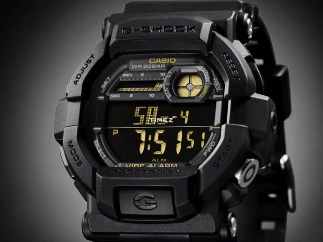 卡西欧,G-SHOCK 50.80毫米,50.80毫米,合成树脂,灰色,石英,倒计时,计时,月历,星期历,矿物水晶,圆形,GD350,GD350-1B