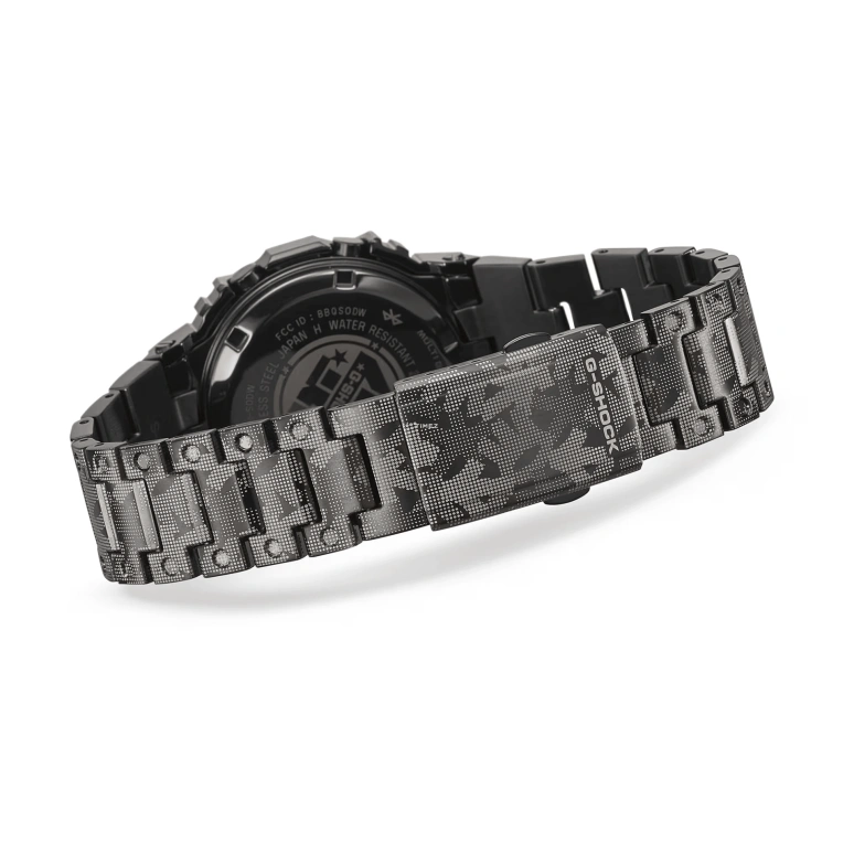 卡西欧,G-SHOCK 49.30x43.20毫米,49.30x43.20毫米,不锈钢,灰色,石英,倒计时,计时,万年历,月历,矿物水晶,方形,GMW,GMW-B5000EH-1
