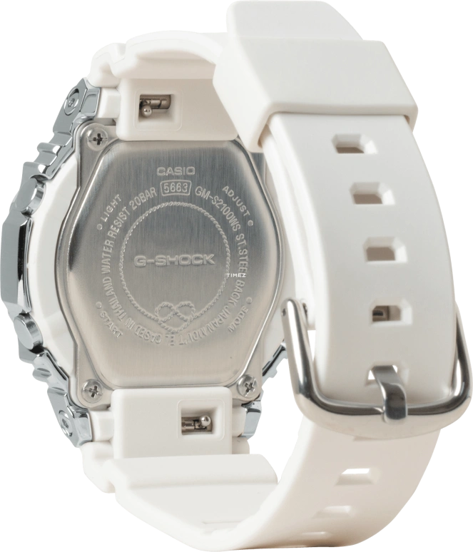 卡西欧,G-SHOCK 45.90x40.40毫米,45.90x40.40毫米,合成树脂,精钢,粉红色,石英,倒计时,计时,月历,星期历,矿物水晶,圆形,GMS2100WS,GMS2100WS-7A