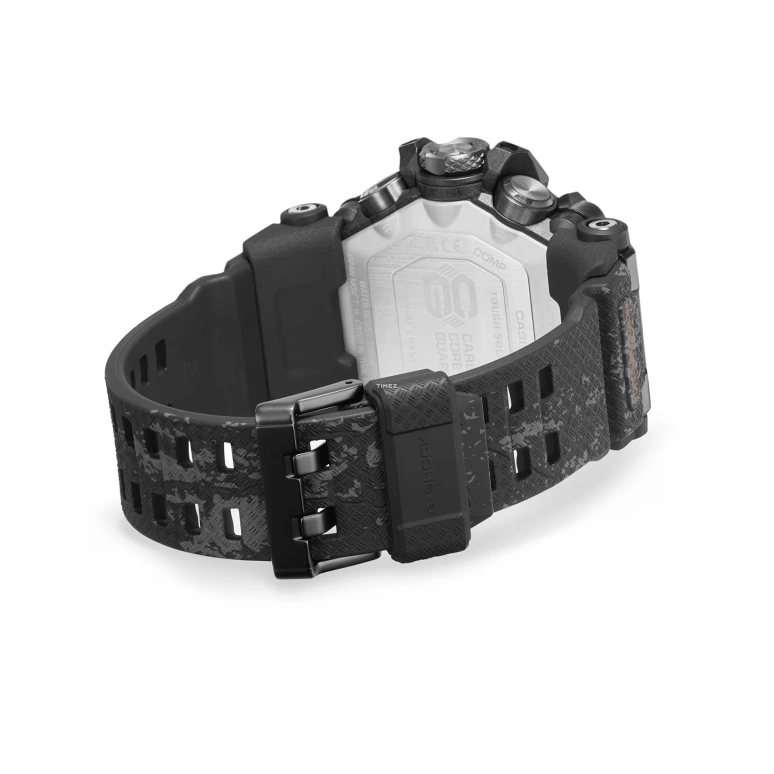 卡西欧,Mudmaster 54.40毫米,54.40毫米,合成树脂,锻造碳纤维,不锈钢,黑色,石英,倒计时,计时,月历,星期历,蓝宝石,圆形,GWG2000CR,GWG2000CR-1A