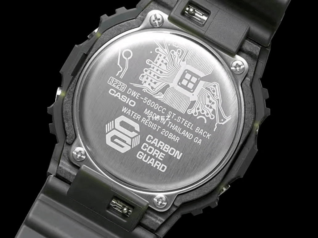 卡西欧,G-SHOCK 40x44毫米,40x44毫米,合成树脂,绿色,石英,DWE,DWE-5600CC-3