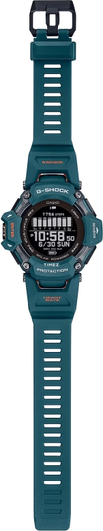 卡西欧,G-SHOCK 59.60x52.60毫米,59.60x52.60毫米,生物基,合成树脂,黑色,石英,倒计时,计时,月历,星期历,矿物水晶,圆形,GBDH2000,GBDH2000-2