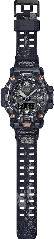 卡西欧,Mudmaster 54.40毫米,54.40毫米,合成树脂,锻造碳纤维,不锈钢,黑色,石英,倒计时,计时,月历,星期历,蓝宝石,圆形,GWG2000CR,GWG2000CR-1A