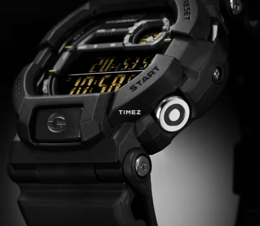 卡西欧,G-SHOCK 50.80毫米,50.80毫米,合成树脂,灰色,石英,倒计时,计时,月历,星期历,矿物水晶,圆形,GD350,GD350-1B
