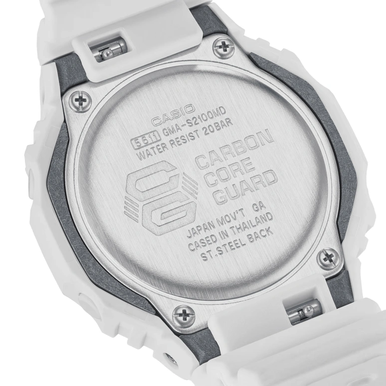 卡西欧,G-SHOCK 42.90毫米,42.90毫米,碳纤维,合成树脂,玫瑰金色,石英,倒计时,计时,月历,星期历,矿物水晶,八角形,GMAS2100MD7A
