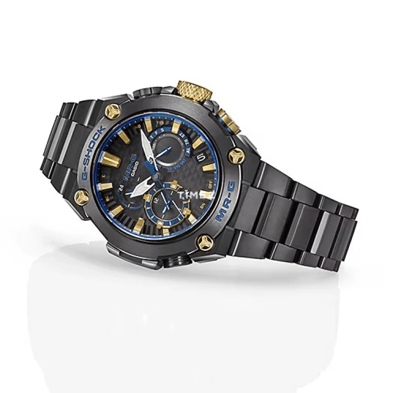 Casio,MR-G 49.80mm,49.80mm,Titanium,Black,Quartz,Countdown,Chronograph,Date,Day,Sapphire,Round,MRGB2000B,MRGB2000B-1A