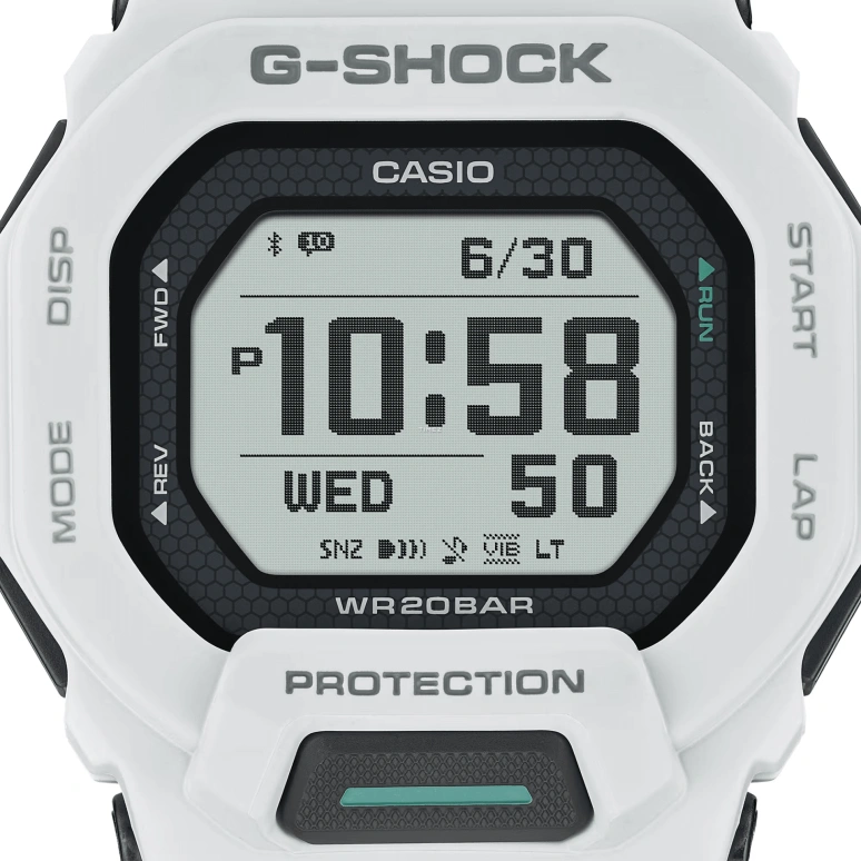 卡西欧,G-SHOCK 48.40x45.90毫米,48.40x45.90毫米,合成树脂,黑色,石英,倒计时,计时,月历,星期历,矿物水晶,方形,GBD200,GBD200-7