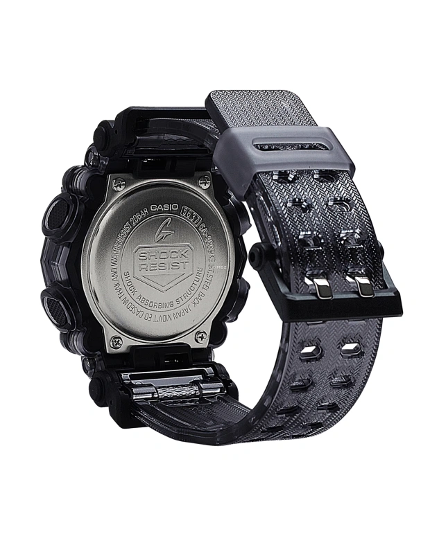 卡西欧,G-SHOCK 52.80x49.50毫米,52.80x49.50毫米,合成树脂,黑色,石英,倒计时,计时,月历,星期历,矿物水晶,圆形,GA900SKE,GA900SKE-8A