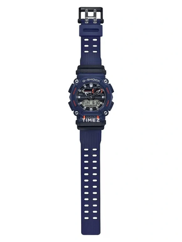 卡西欧,G-SHOCK 49.50毫米,49.50毫米,合成树脂,黑色,石英,倒计时,计时,月历,星期历,矿物水晶,圆形,GA900,GA900-2A