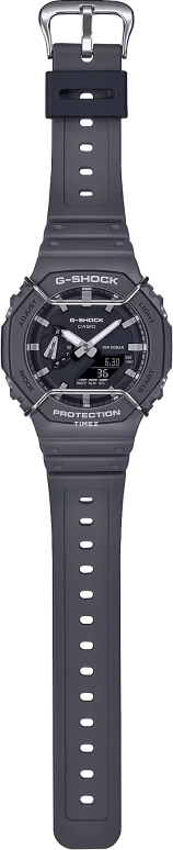卡西欧,G-SHOCK 48.50x45.40毫米,48.50x45.40毫米,碳纤维,合成树脂,黑色,石英,倒计时,计时,月历,星期历,矿物水晶,八角形,GA2100PTS,GA2100PTS-8A