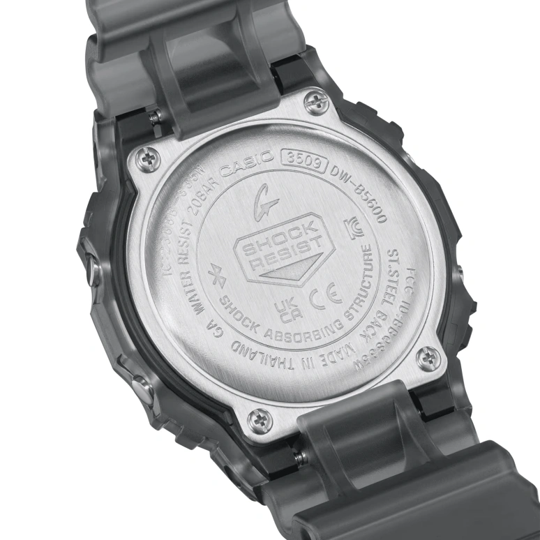 卡西欧,G-SHOCK 48.90x42.80毫米,48.90x42.80毫米,合成树脂,黑色,红色,石英,倒计时,计时,月历,星期历,矿物水晶,方形,DWB5600G,DWB5600G-1