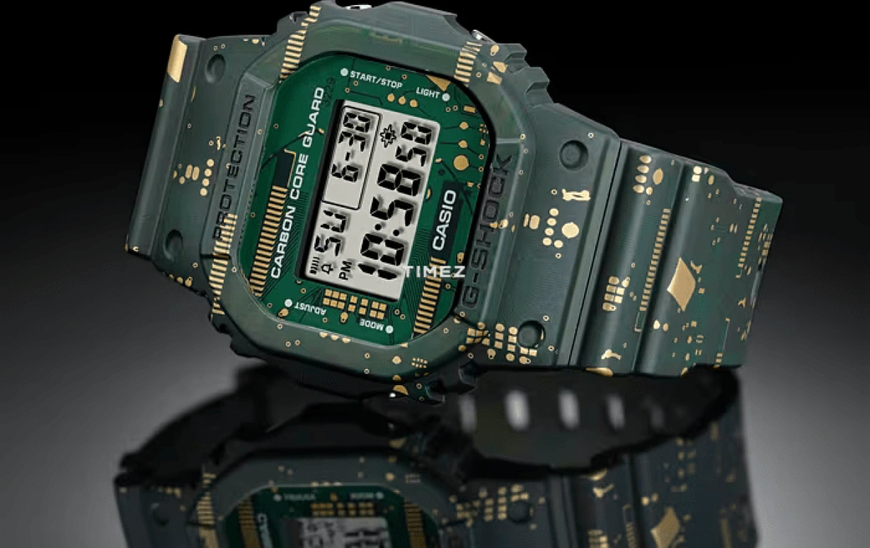 卡西欧,G-SHOCK 40x44毫米,40x44毫米,合成树脂,绿色,石英,DWE,DWE-5600CC-3