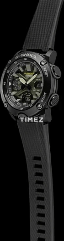 卡西欧,G-SHOCK 47毫米,47毫米,碳纤维,合成树脂,多色,石英,倒计时,计时,月历,星期历,矿物水晶,圆形,GA2000SU,GA2000SU-1A