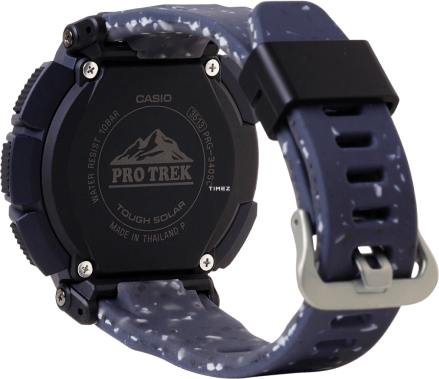 卡西欧,PROTREK 54.70x51.70毫米,54.70x51.70毫米,生物基,合成树脂,灰色,石英,倒计时,计时,月历,星期历,矿物水晶,玻璃,圆形,PRG340SC,PRG340SC-2