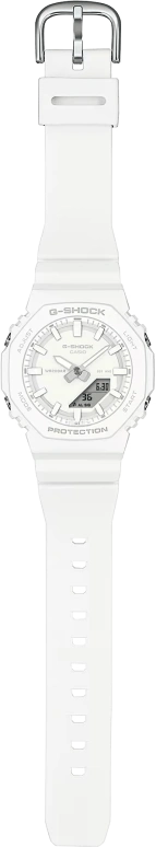 卡西欧,G-SHOCK 46x40.20毫米,46x40.20毫米,合成树脂,白色,石英,倒计时,计时,月历,星期历,矿物水晶,圆形,GMAP2100,GMAP2100-7A