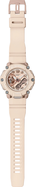 卡西欧,G-SHOCK 45.70毫米,45.70毫米,合成树脂,粉色,石英,倒计时,计时,月历,星期历,矿物水晶,圆形,GMAS2200M,GMAS2200M-4A