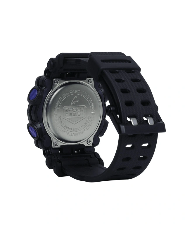 卡西欧,G-SHOCK 52.80x49.50毫米,52.80x49.50毫米,合成树脂,紫色,石英,倒计时,计时,月历,星期历,矿物水晶,圆形,GA900VB,GA900VB-1A