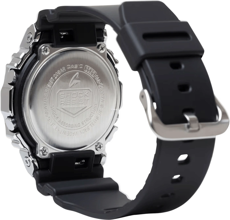 卡西欧,G-SHOCK 49.60x43.20毫米,49.60x43.20毫米,合成树脂,多色,石英,倒计时,计时,月历,星期历,矿物水晶,方形,GM5600RW,GM5600RW-1