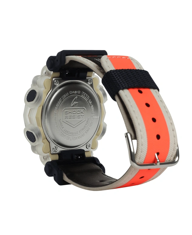 卡西欧,G-SHOCK 49.50毫米,49.50毫米,合成树脂,黑色,石英,倒计时,计时,月历,星期历,矿物水晶,圆形,GA900TS,GA900TS-4A