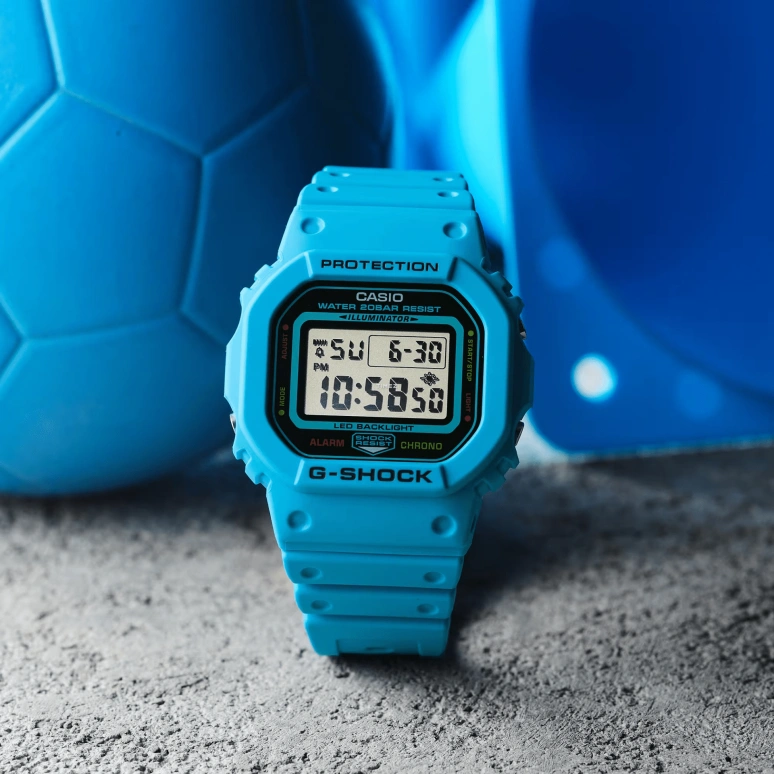 卡西欧,G-SHOCK 48.90x42.80毫米,48.90x42.80毫米,合成树脂,黑色,石英,倒计时,计时,月历,星期历,矿物水晶,方形,DW5600EP,DW5600EP-2