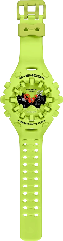 卡西欧,G-SHOCK 49.10x58.20毫米,49.10x58.20毫米,合成树脂,绿色,黑色,石英,倒计时,计时,月历,星期历,矿物水晶,圆形,GAV01,GAV01-9A