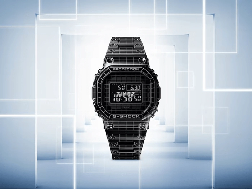 卡西欧,G-SHOCK 49.30x43.20毫米,49.30x43.20毫米,不锈钢,黑色,石英,倒计时,计时,月历,星期历,矿物水晶,方形,GMWB5000CS,GMWB5000CS-1