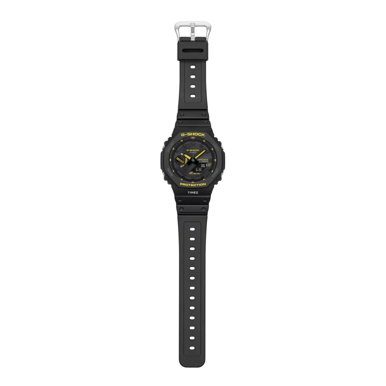 卡西欧,G-SHOCK 45.40毫米,45.40毫米,碳纤维,黑色,石英,倒计时,计时,月历,星期历,矿物水晶,圆形,GAB2100CY,GAB2100CY-1A