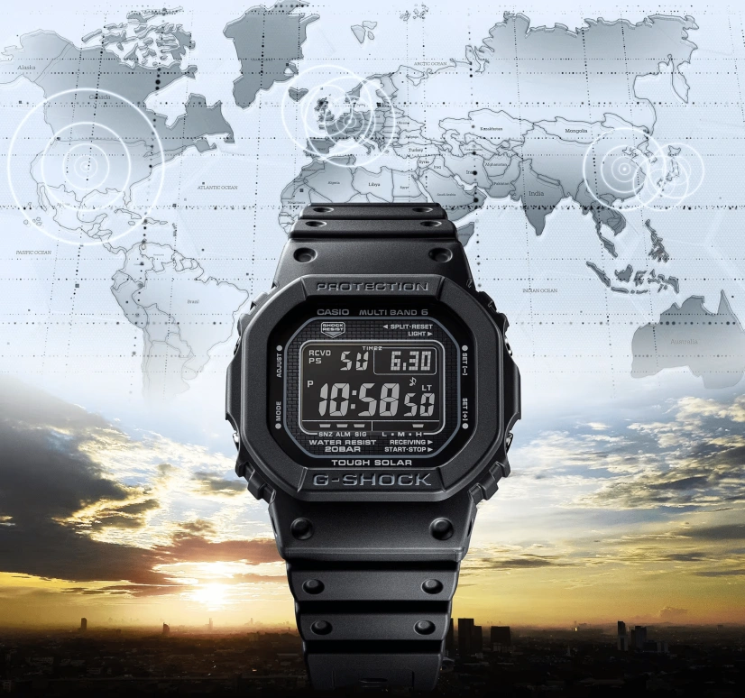 卡西欧,G-SHOCK 48.90x42.80毫米,48.90x42.80毫米,不锈钢,黑色,石英,倒计时,计时,月历,星期历,矿物水晶,方形,GW5000HS,GW5000HS-1