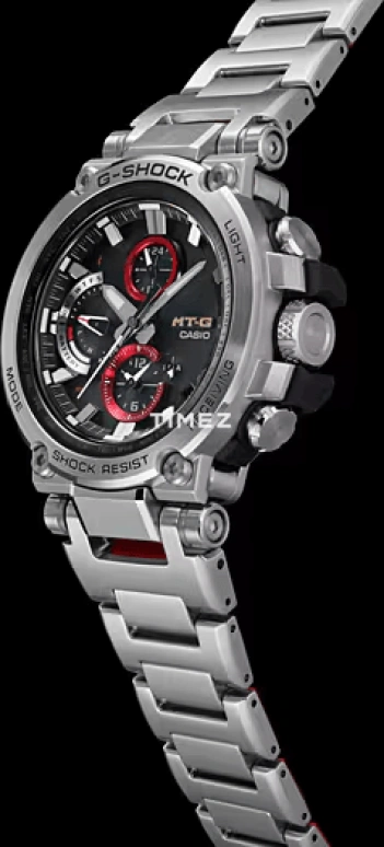 卡西欧,G-SHOCK 55.80x51.70毫米,55.80x51.70毫米,合成树脂,黑色,石英,倒计时,计时,星期历,日历,蓝宝石,水晶玻璃,圆形,MTGB1000D,MTGB1000D-1A