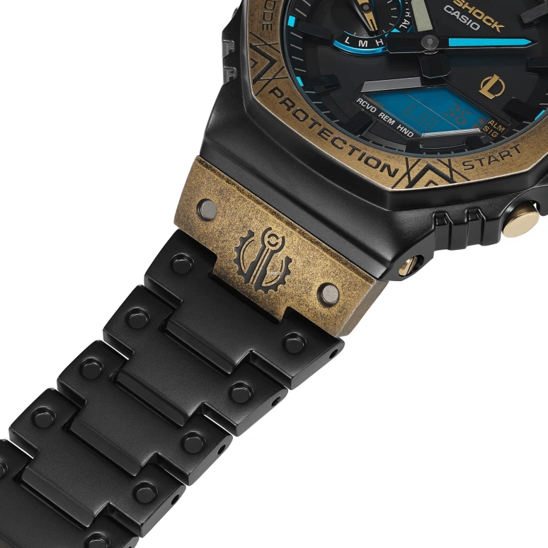 卡西欧,G-SHOCK 49.80x44.40毫米,49.80x44.40毫米,不锈钢,黑色,石英,倒计时,计时,月历,星期历,矿物水晶,八角形,GMB2100LL,GMB2100LL-1A