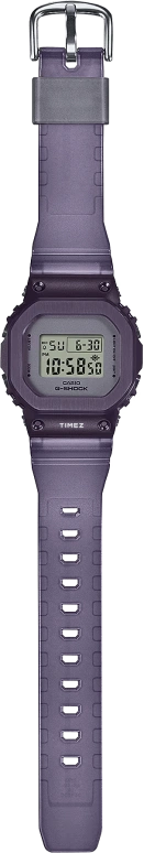 卡西欧,G-SHOCK 43.80x38.40毫米,43.80x38.40毫米,合成树脂,灰色,紫色,石英,倒计时,计时,月历,星期历,矿物水晶,方形,GMS5600MF,GMS5600MF-6