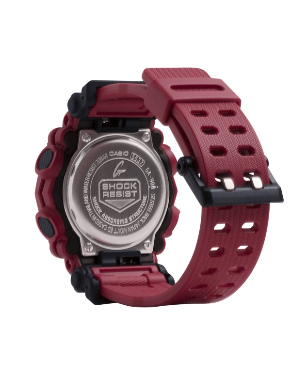 卡西欧,G-SHOCK 49.50毫米,49.50毫米,合成树脂,黑色,石英,倒计时,计时,月历,星期历,矿物水晶,圆形,GA900,GA900-4A
