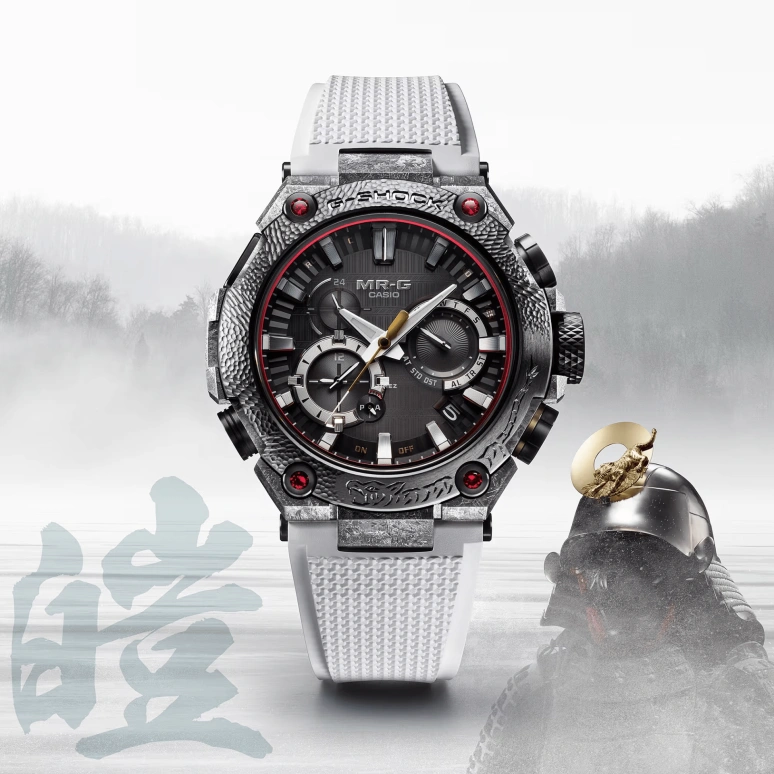卡西欧,MR-G 49.80毫米,49.80毫米,钛,黑色,石英,倒计时,计时,日历,两地时,蓝宝石,圆形,MRGB2000SG1A