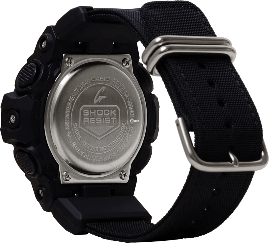 卡西欧,G-SHOCK 53.40毫米,53.40毫米,合成树脂,黑色,石英,倒计时,计时,月历,星期历,矿物水晶,圆形,GA700BCE,GA700BCE-1A