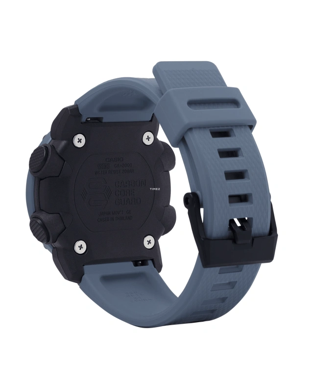 卡西欧,G-SHOCK 51.20x47毫米,51.20x47毫米,合成树脂,碳纤维,蓝色,石英,倒计时,计时,月历,星期历,矿物水晶,圆形,GA2000SU,GA2000SU-2A