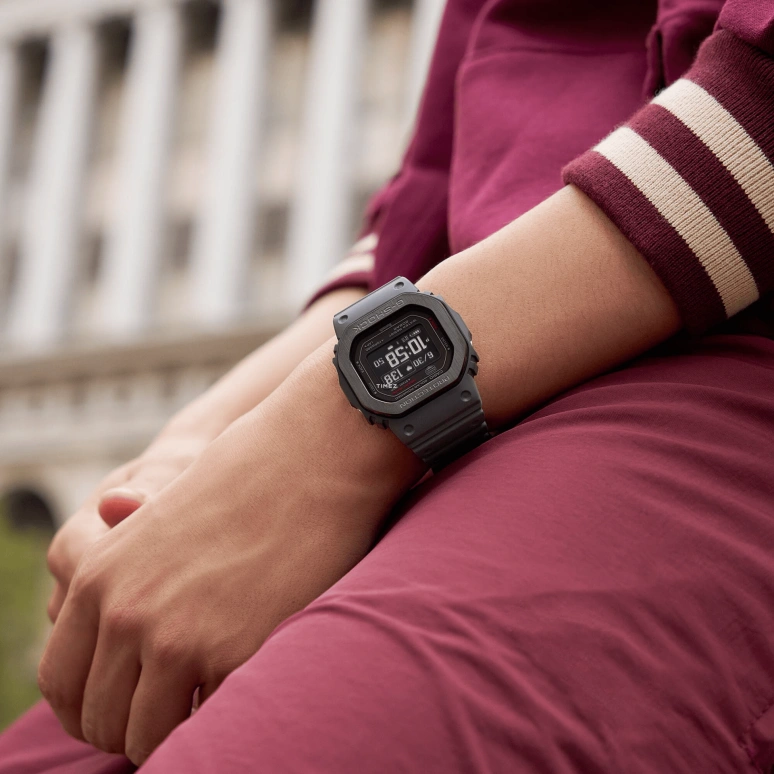 卡西欧,G-SHOCK 51.10x44.50毫米,51.10x44.50毫米,生物基,黑色,石英,计时,月相,月历,星期历,矿物水晶,方形,DW,DW-H5600MB-8