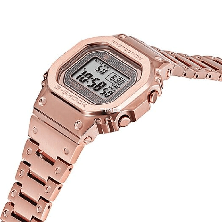 卡西欧,G-SHOCK 49.30x43.20毫米,49.30x43.20毫米,不锈钢,灰色,石英,倒计时,计时,万年历,月历,矿物水晶,方形,GMW,GMW-B5000GD-4