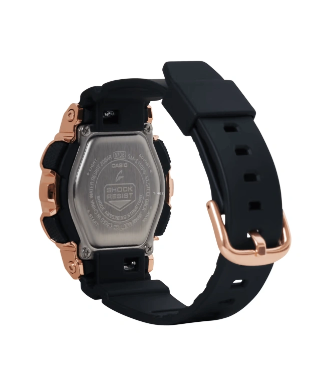 卡西欧,G-SHOCK 46x42毫米,46x42毫米,合成树脂,精钢,粉金色,石英,倒计时,计时,月历,星期历,矿物水晶,圆形,GMS110PG,GMS110PG-1A