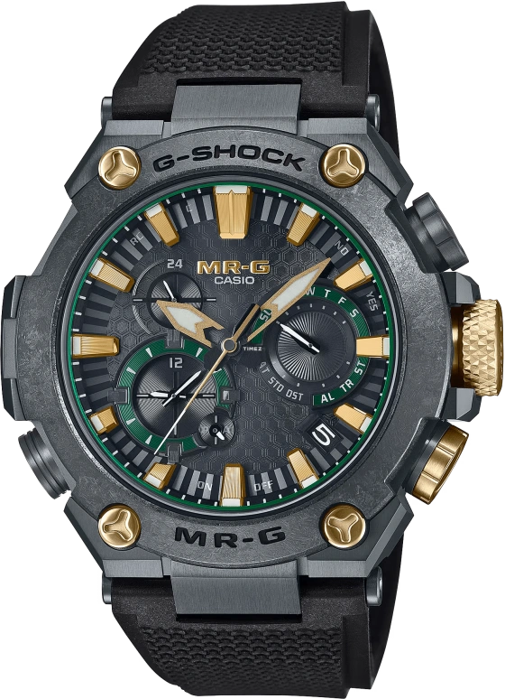 卡西欧,MR-G 54.70x49.80毫米,54.70x49.80毫米,钛,黑色,石英,倒计时,计时,星期历,日历,蓝宝石,水晶玻璃,圆形,MRG,MRG-B2000RG-3A