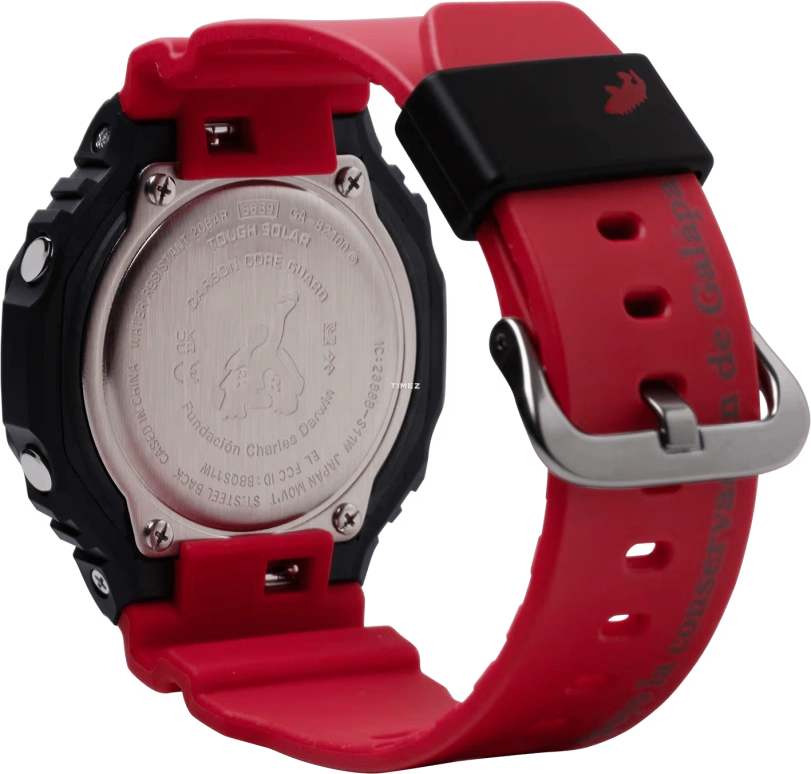 卡西欧,G-SHOCK 45.40毫米,45.40毫米,碳纤维,生物基,合成树脂,黑色,石英,倒计时,计时,月历,星期历,矿物水晶,八角形,GAB2100CD1A4