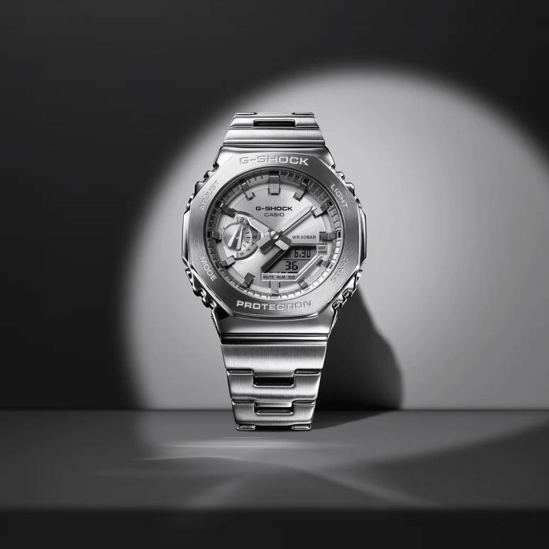 卡西欧,G-SHOCK 49.60x43.20毫米,49.60x43.20毫米,合成树脂,多色,石英,倒计时,计时,月历,星期历,矿物水晶,方形,GM5600BRW,GM5600BRW-1