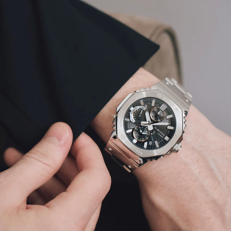 卡西欧,G-SHOCK 51.30x46.30毫米,51.30x46.30毫米,不锈钢,黑色,石英,倒计时,计时,星期历,日历,矿物水晶,八角形,GMCB2100D,GMCB2100D-1A