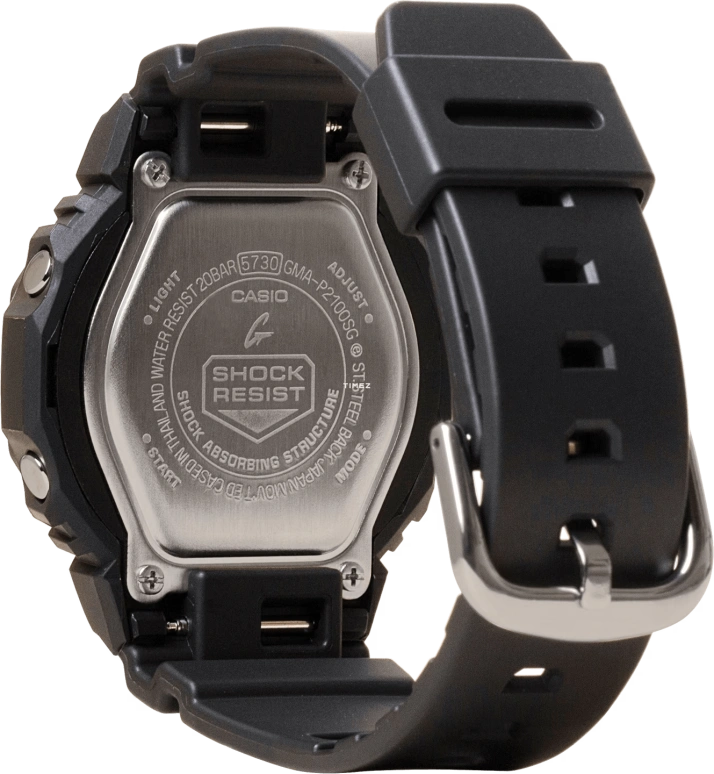 卡西欧,G-SHOCK 40.20毫米,40.20毫米,生物基,合成树脂,黄金色,石英,倒计时,计时,月历,星期历,矿物水晶,圆形,GMAP2100SG1A