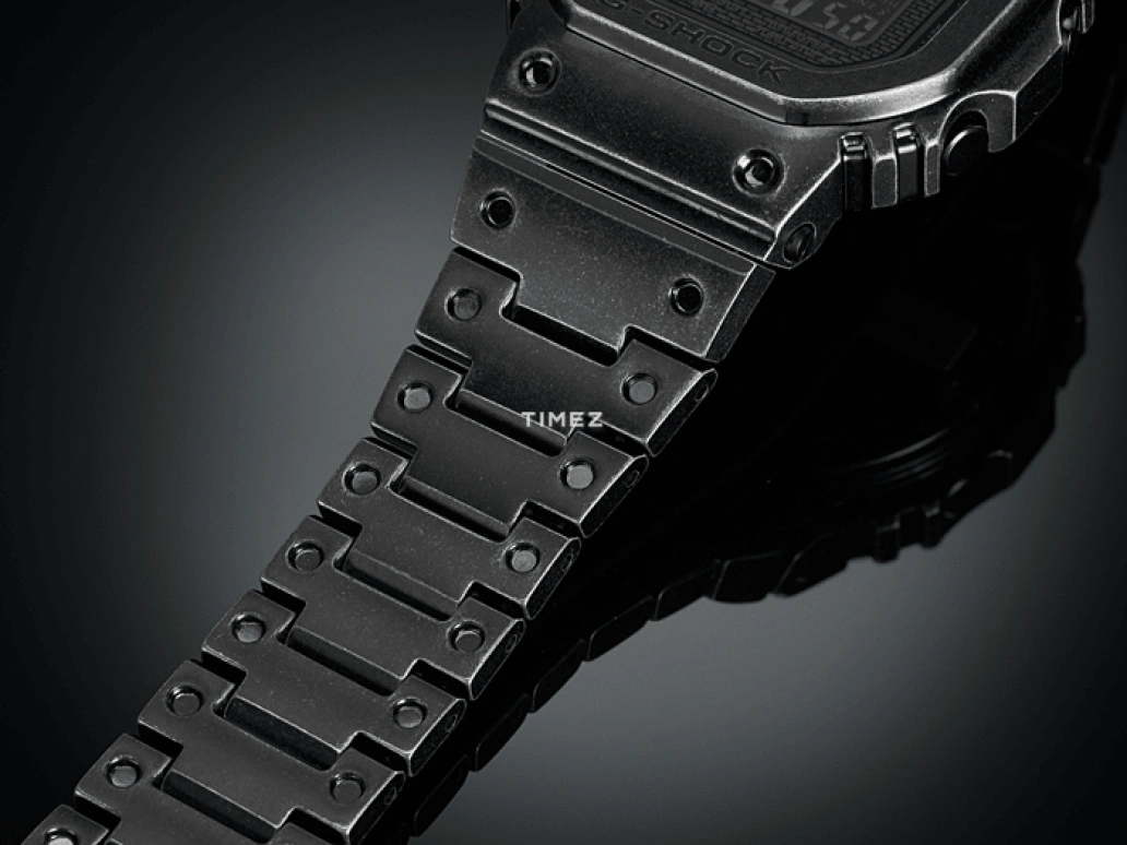 卡西欧,G-SHOCK 49.30x43.20毫米,49.30x43.20毫米,不锈钢,黑色,石英,倒计时,计时,万年历,月历,方形,GMW,GMW-B5000V-1