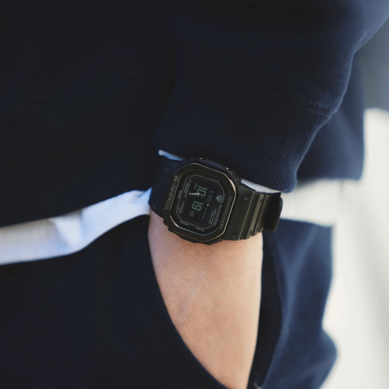 卡西欧,G-SHOCK 51.10x44.50毫米,51.10x44.50毫米,不锈钢,黑色,石英,倒计时,计时,万年历,月历,方形,DW,DW-H5600MB-1
