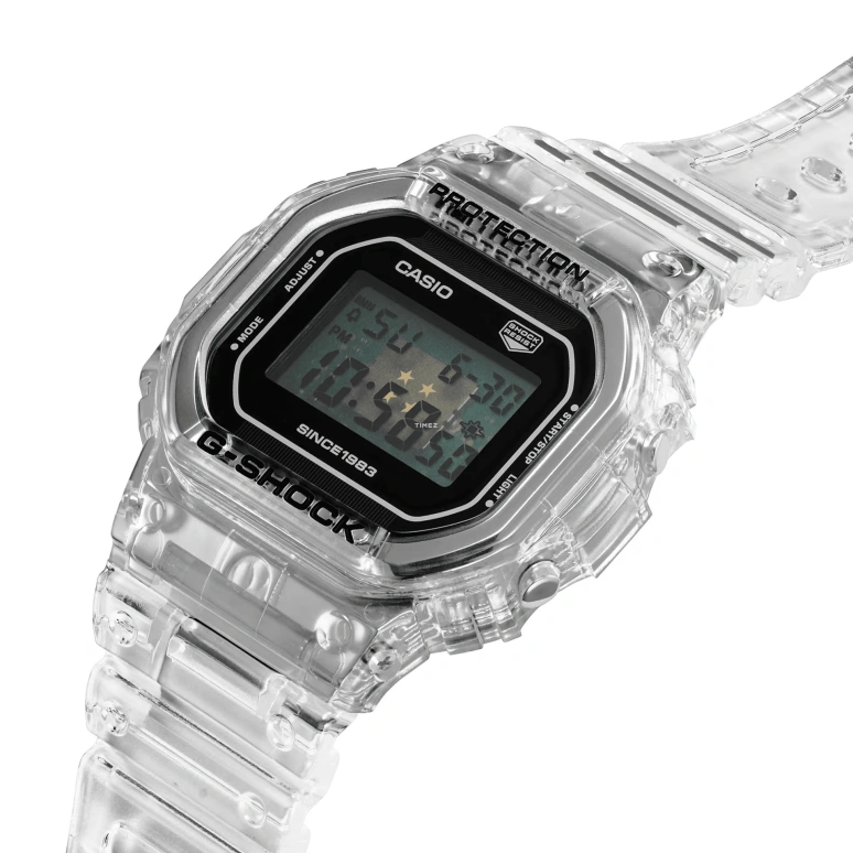 卡西欧,G-SHOCK 48.90毫米,48.90毫米,合成树脂,黑色,石英,倒计时,计时,月历,星期历,矿物水晶,方形,DW5040RX,DW5040RX-7
