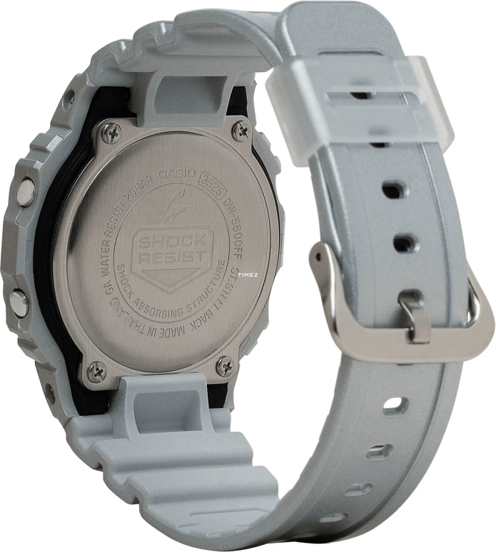 卡西欧,G-SHOCK 48.90x42.80毫米,48.90x42.80毫米,合成树脂,灰色,石英,倒计时,计时,月历,星期历,矿物水晶,方形,DW5600FF,DW5600FF-8