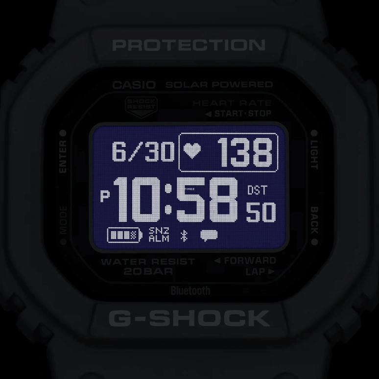 Casio,G-SHOCK 51.10x44.50mm,51.10x44.50mm,Bio-sourced,Black,Quartz,Chronograph,Moonphase,Month,Date,Hardlex,Square,DW,DW-H5600-2